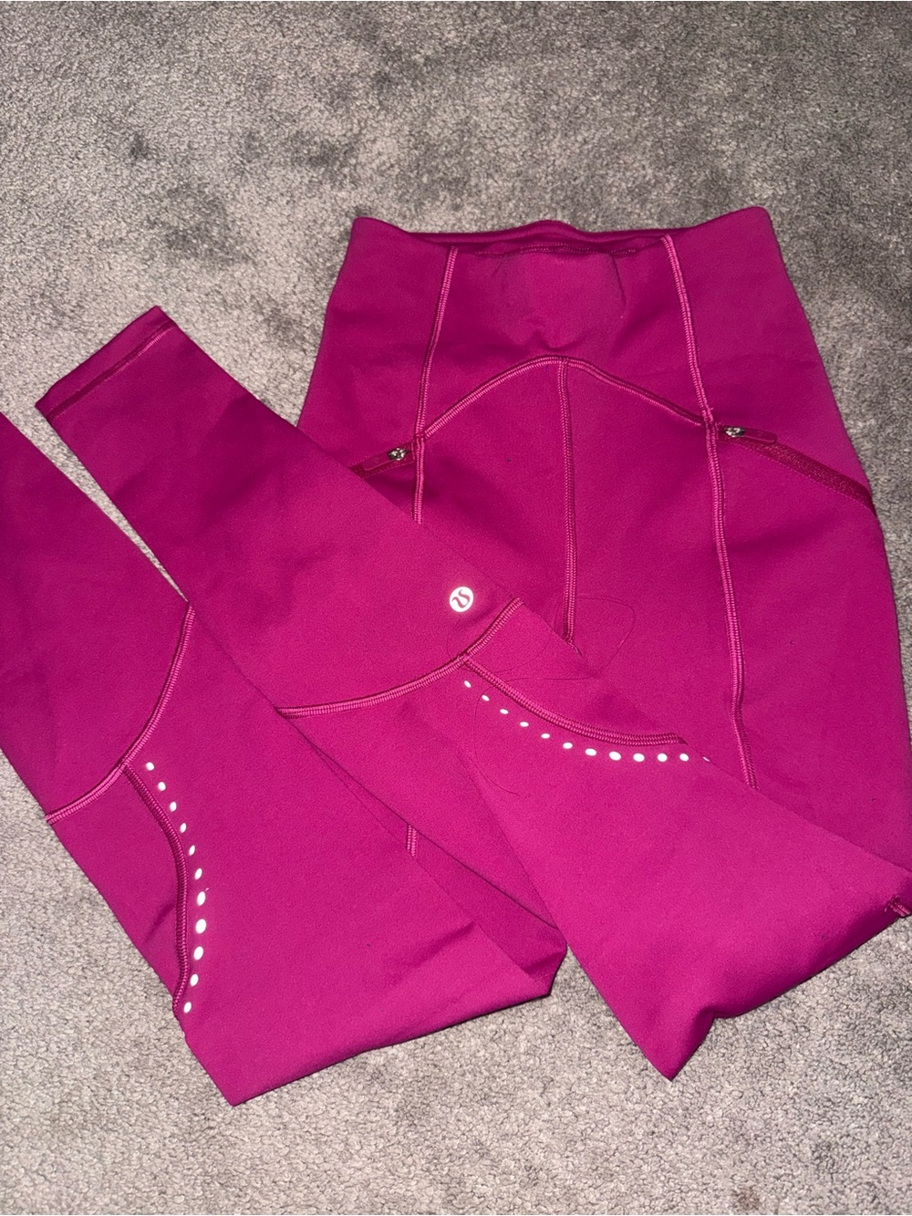 lululemon Fuchsia/Pink Reflective Leggings